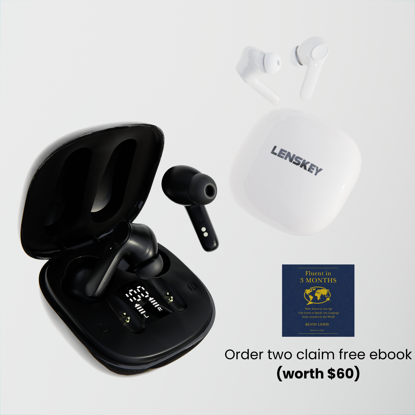 Lenskey™ AI Translation Earbuds