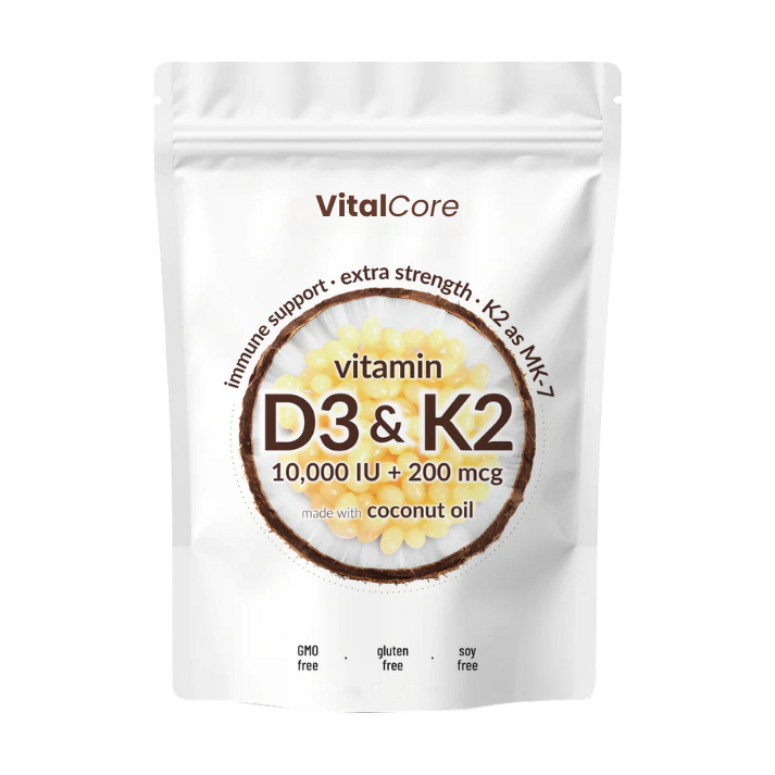 Vitamin D3 K2 Supplement Softgels