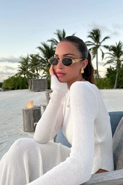 Trendy Metal Sunglasses