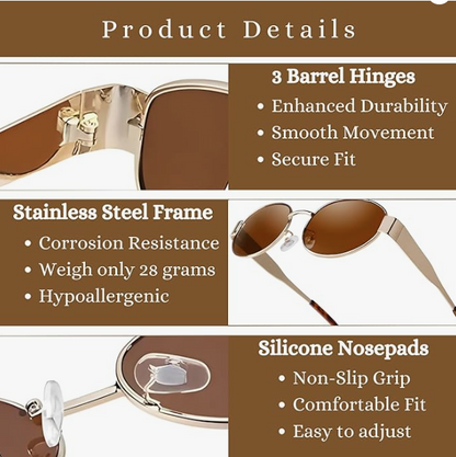 Trendy Metal Sunglasses