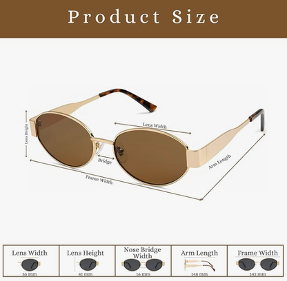 Trendy Metal Sunglasses