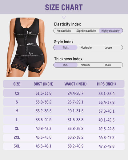 Extra Plus Size Shaper Bodysuit