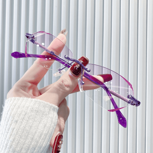 DIAMOND RIMLESS SPARKLE PRESBYOPIA GLASSES